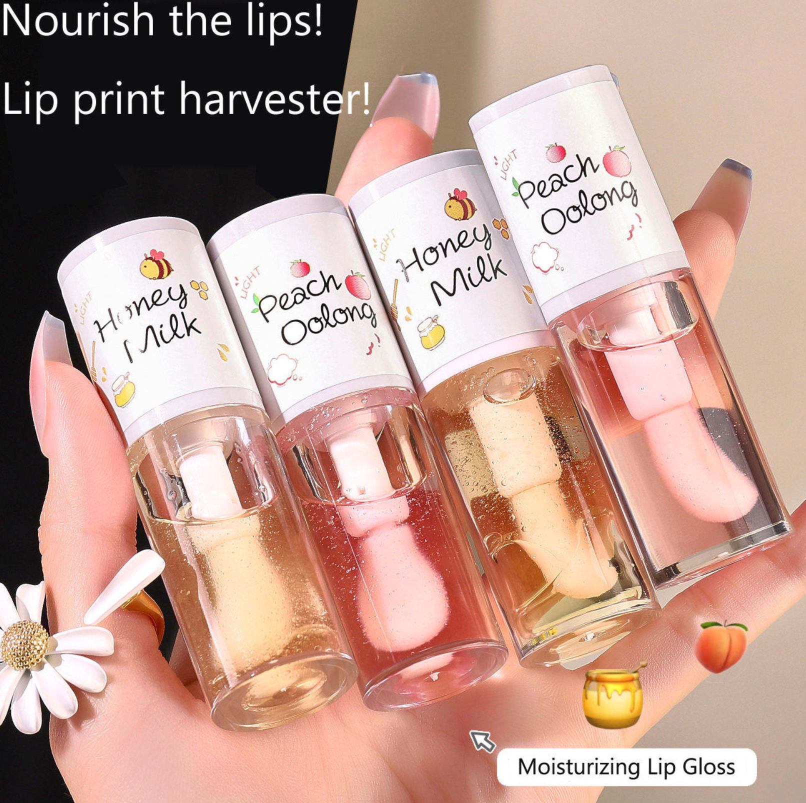 Vegan Private Label Lip Care Serum – Moisturizing Color-Changing Lip Oil & Gloss Plumper