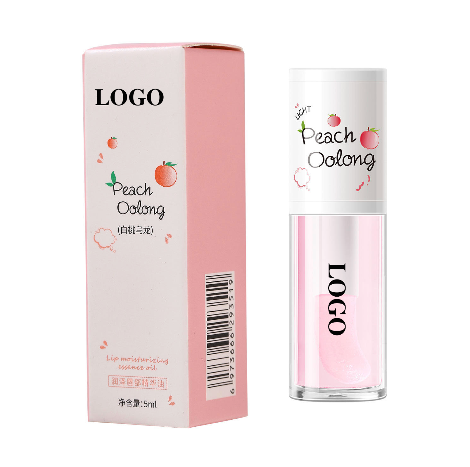 Vegan Private Label Lip Care Serum – Moisturizing Color-Changing Lip Oil & Gloss Plumper