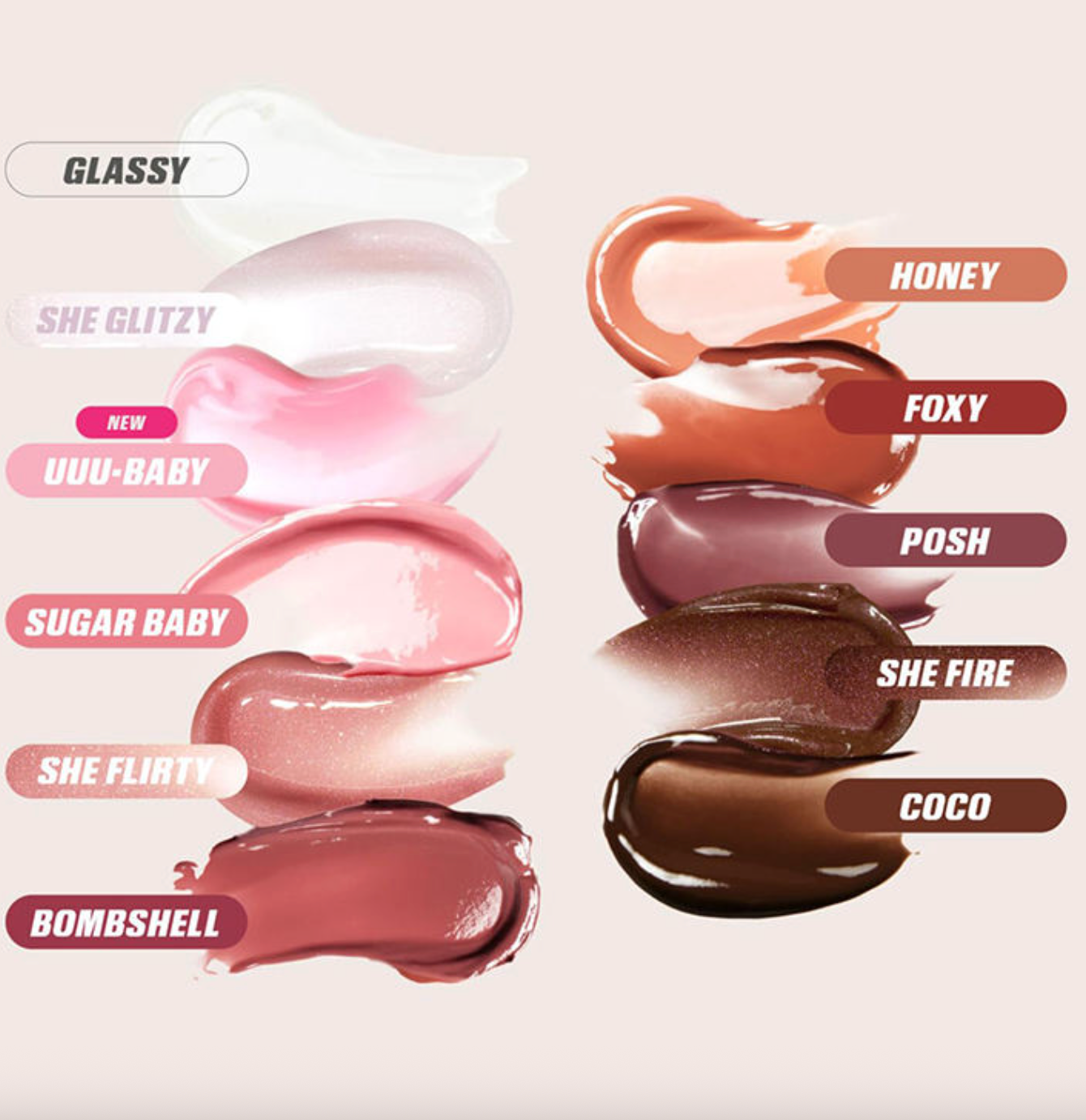 Waterproof Vegan Lip Gloss Wholesale Long Lasting with Glitter Shimmer Lip Stain Custom Logo Brillo Labial Maquillaje