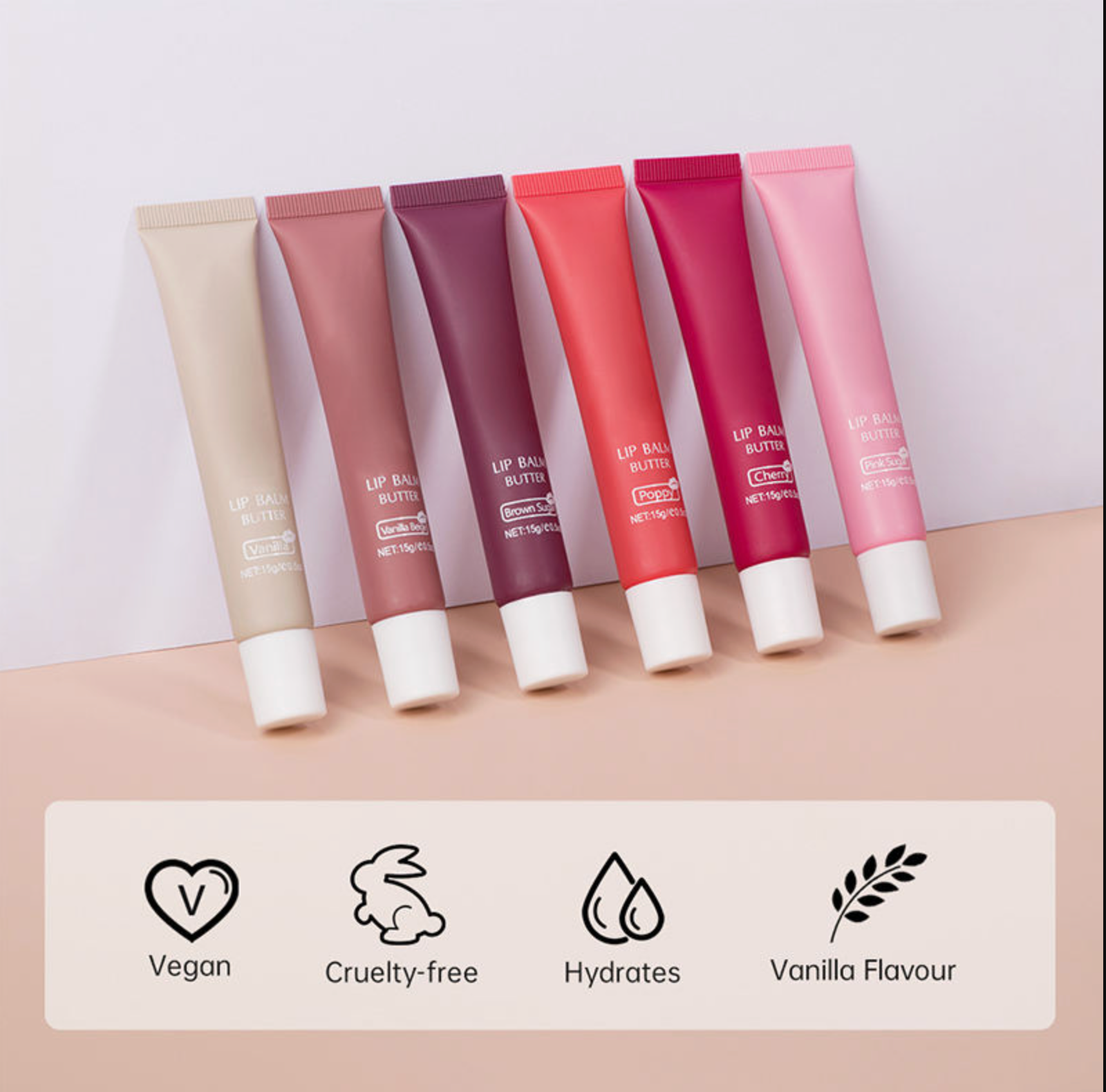 Customized Moisturizing Plum Lip Balm Hydrated Glossy Lip Gloss Private Label