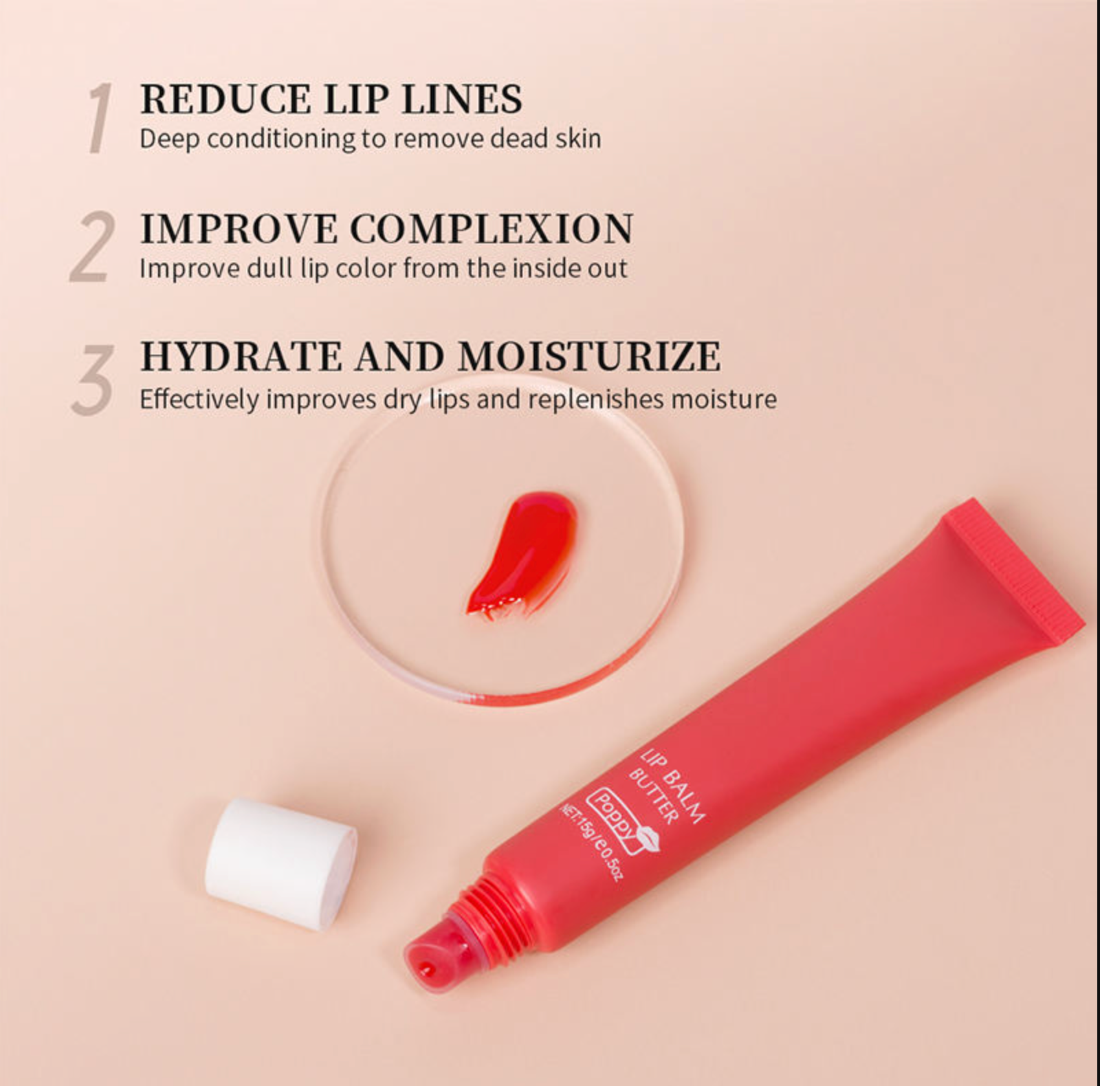 Customized Moisturizing Plum Lip Balm Hydrated Glossy Lip Gloss Private Label