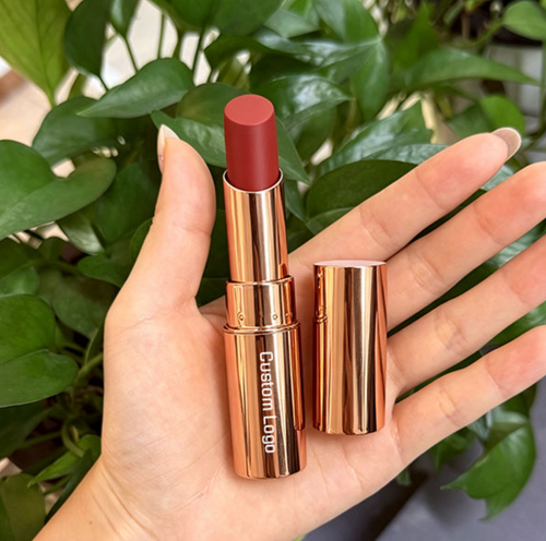 Barra De Labios Personalizable Custom Logo OEM ODM Lipstick Gold Tube Waterproof Creamy Texture Multiple Shades Lipstick