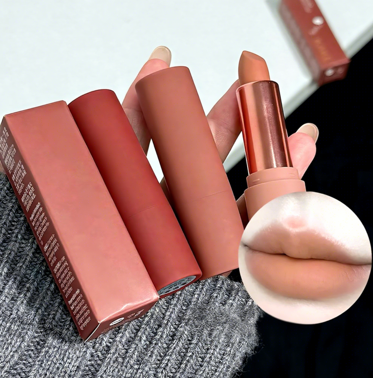 Waterproof Matte Velvet Lipstick & Lip Gloss