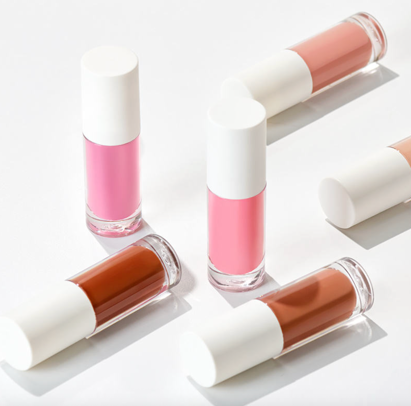 Custom Private Label Lip Plumping Vegan Liquid Glitter Makeup Lip Gloss High Pigment Shimmer Shiny Lip Gloss