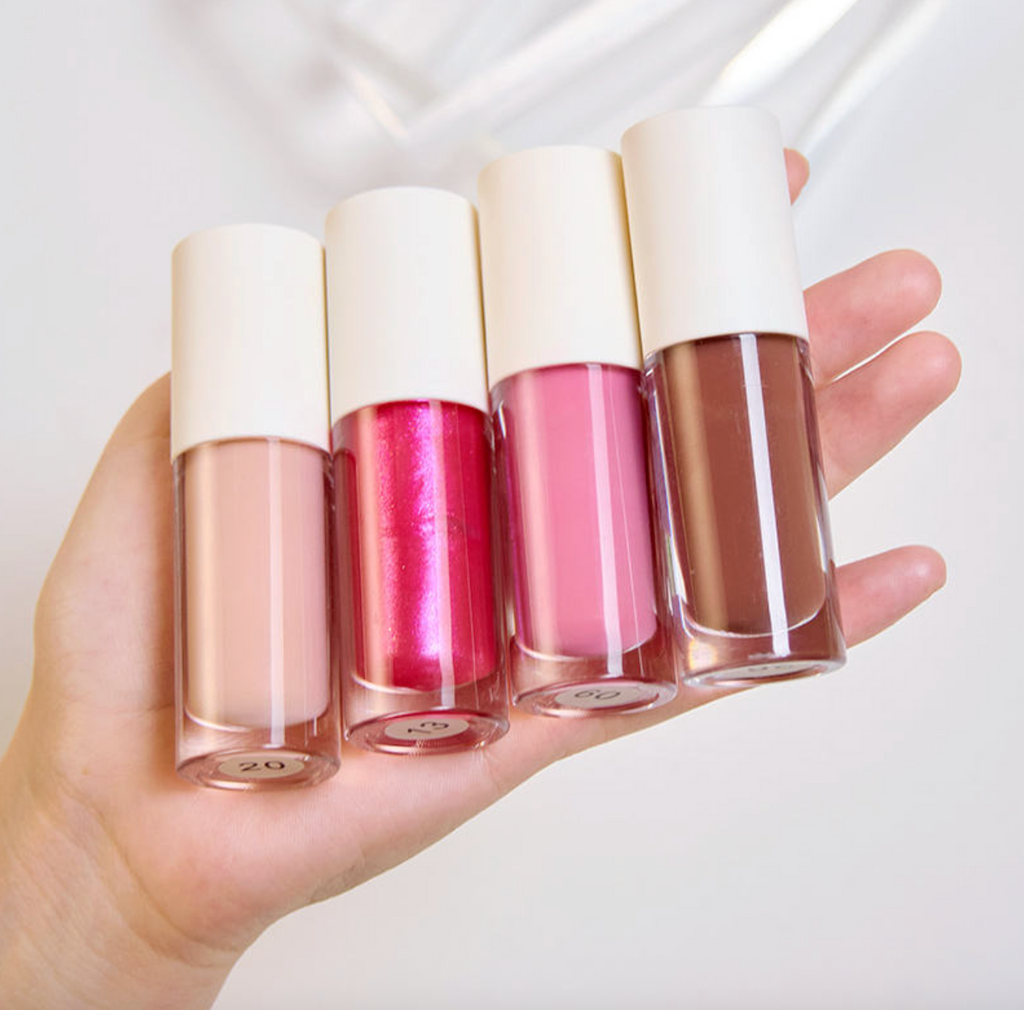 Custom Private Label Lip Plumping Vegan Liquid Glitter Makeup Lip Gloss High Pigment Shimmer Shiny Lip Gloss