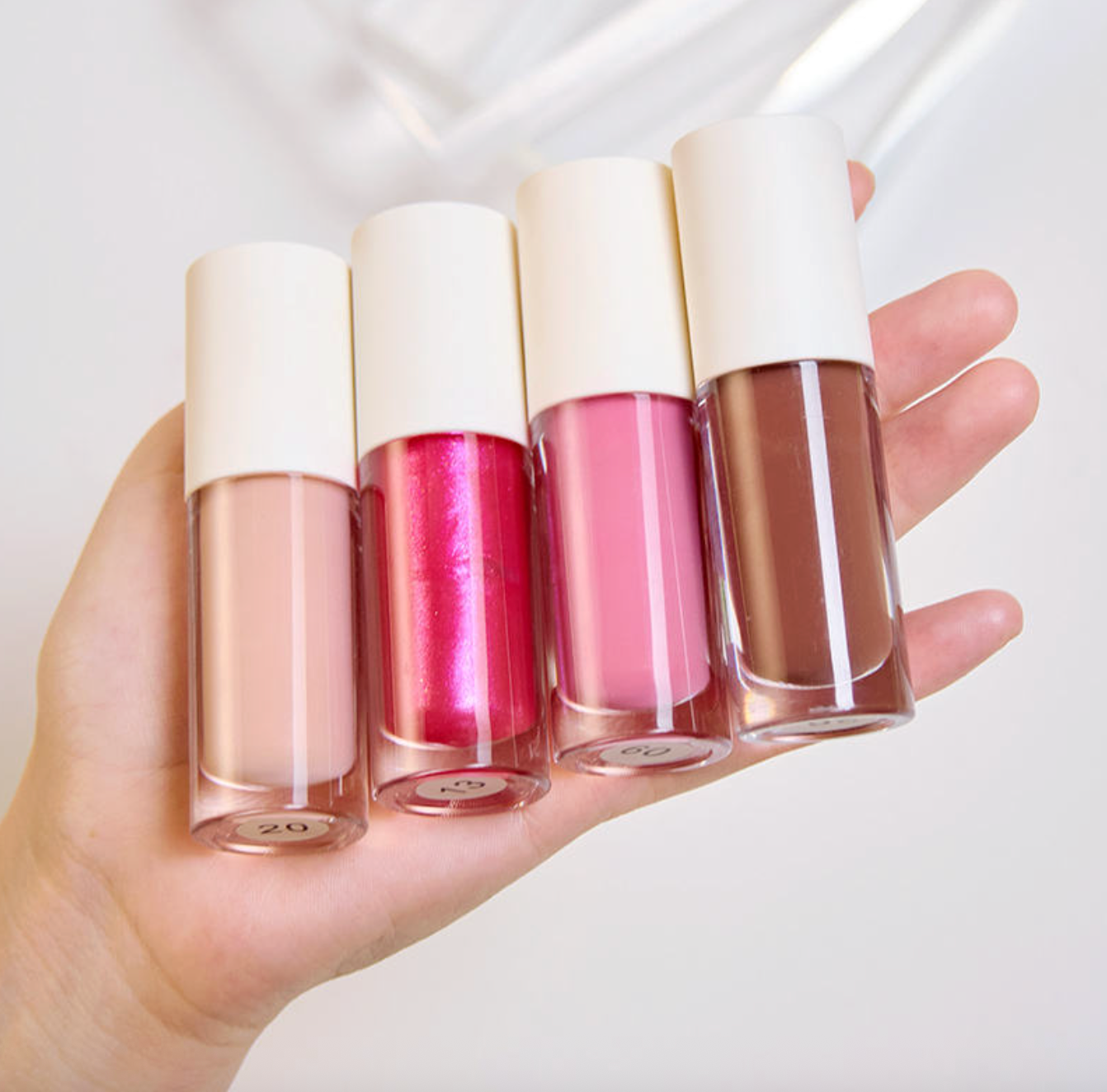Custom Private Label Lip Plumping Vegan Liquid Glitter Makeup Lip Gloss High Pigment Shimmer Shiny Lip Gloss