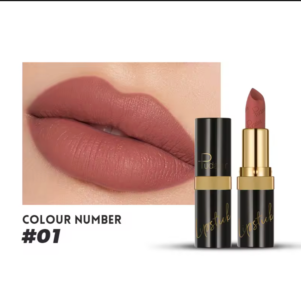 Pudaier Waterproof Transfer-proof Lipstick OEM Private Label Long Lasting Velvet Matte Lipstick Non-stick Cup Lipstick