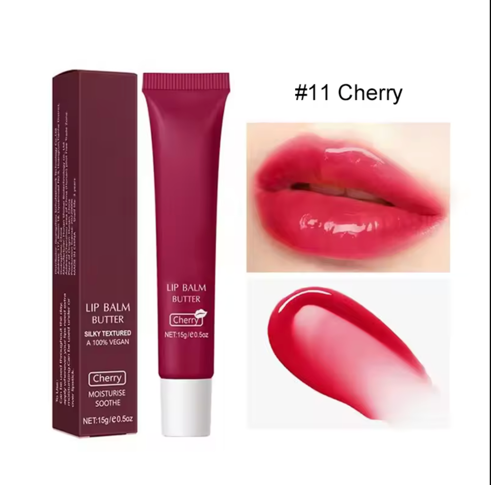 Customized Moisturizing Plum Lip Balm Hydrated Glossy Lip Gloss Private Label