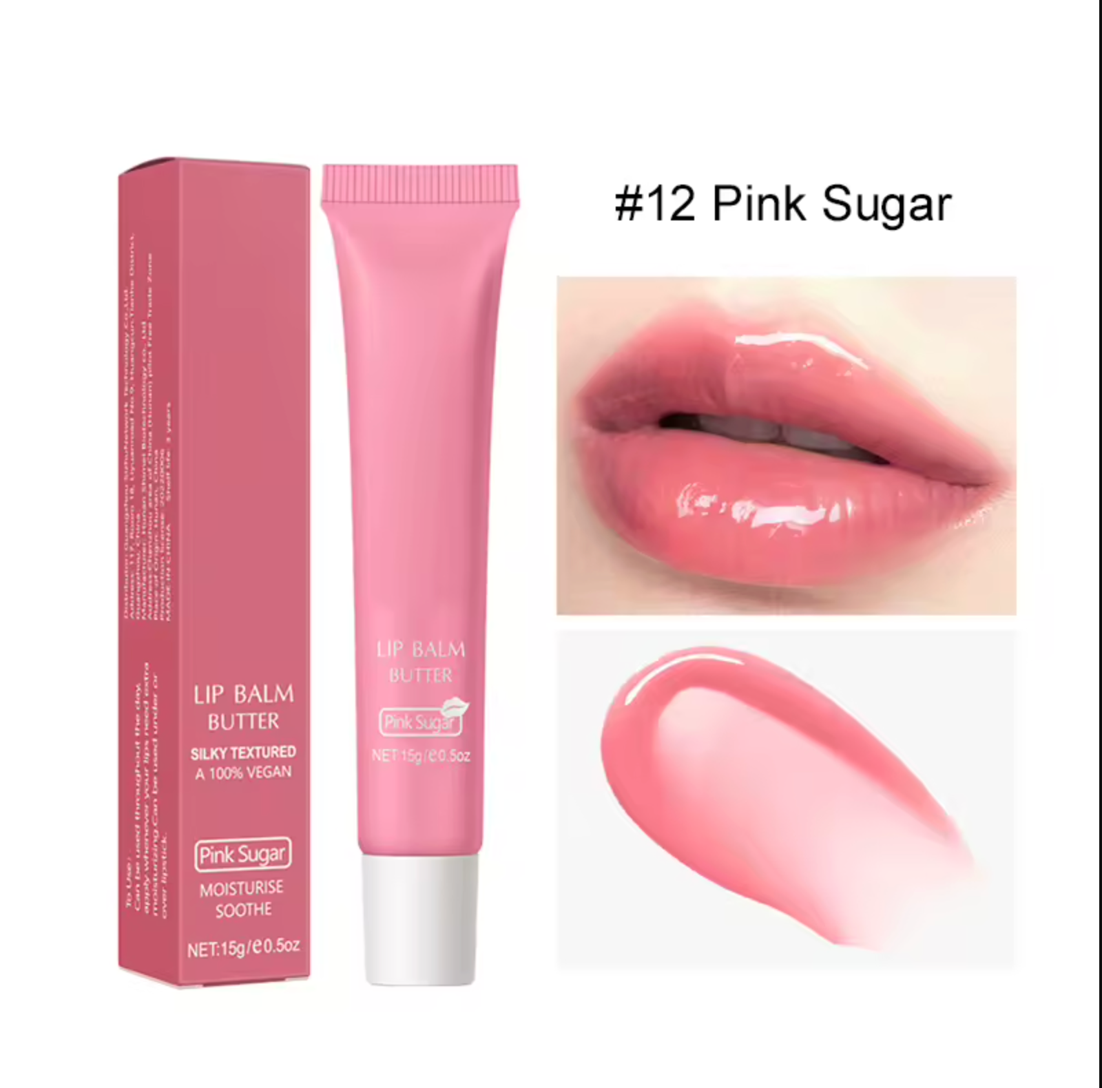 Customized Moisturizing Plum Lip Balm Hydrated Glossy Lip Gloss Private Label